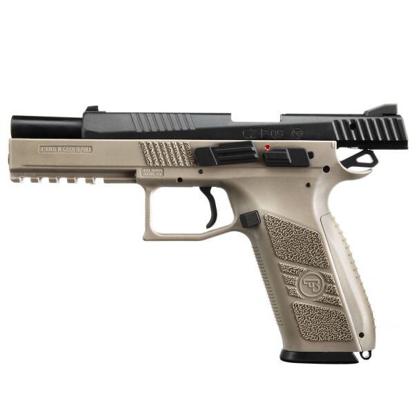 ASG CZ 75 P09 Duty Siyah Tan GBB Airsoft Tabanca / Orjinal Çantasıyla
