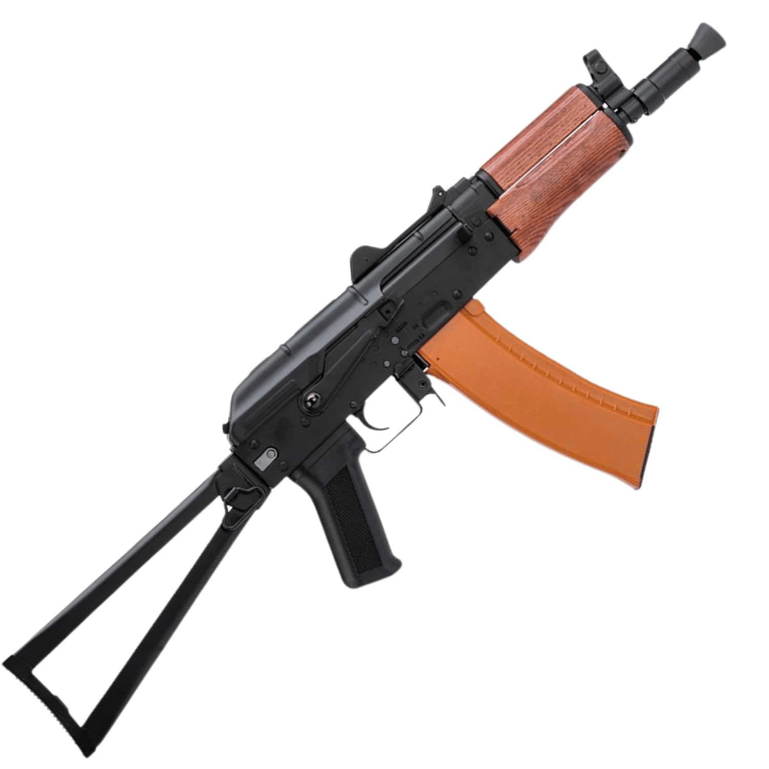 CYBERGUN Softair Licensed AKS74U Kalashnikov Gerçek Ağaç Full Metal Airsoft AEG Tüfek