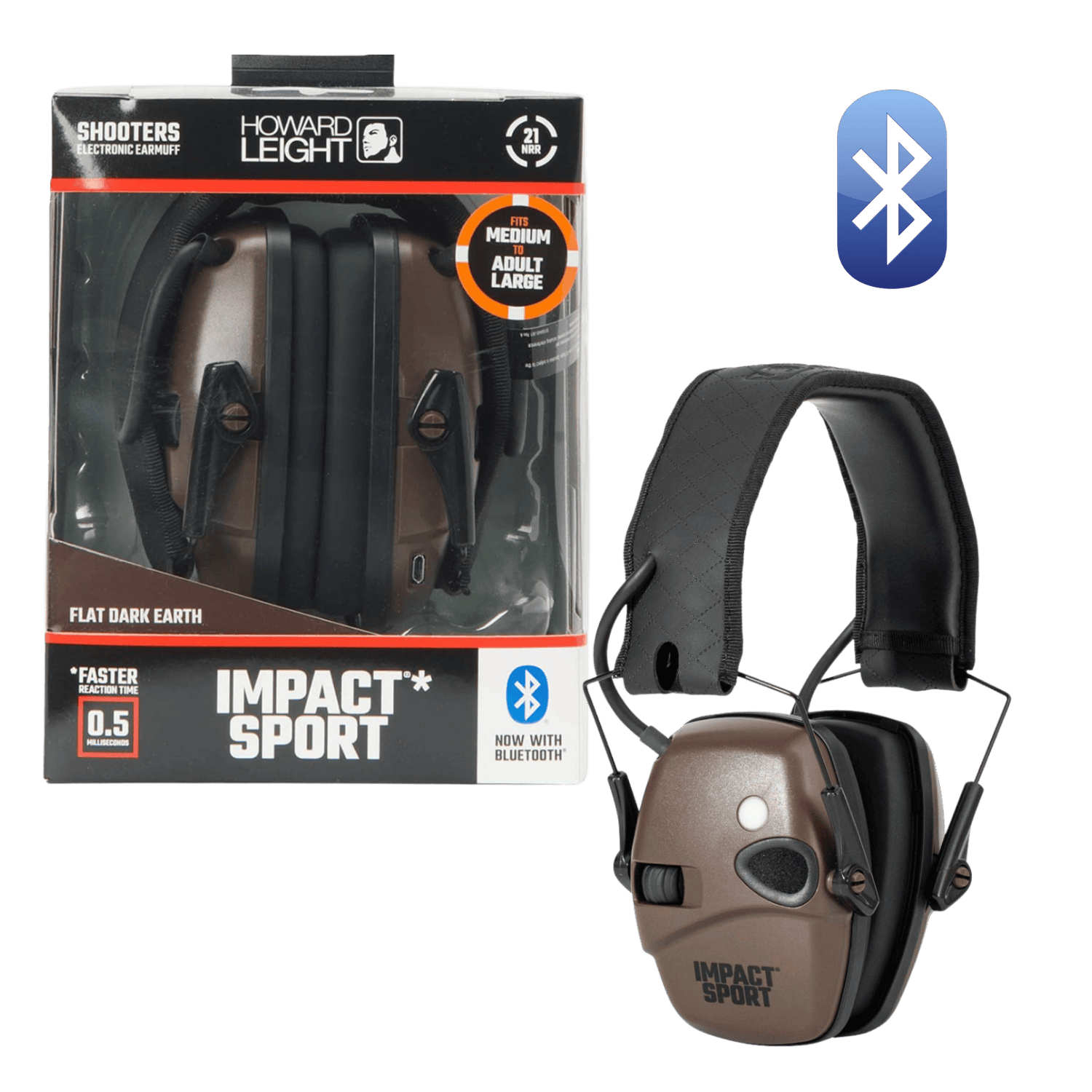 Howard Leight by Honeywell Impact Sport ( Bluetooth Atış Kulaklığı) Flat Dark Earth