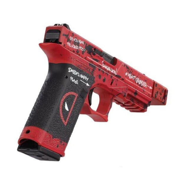 Cybergun AW Glock17 DEADPOOL VX7302 GBB Airsoft Tabanca - KIRMIZI