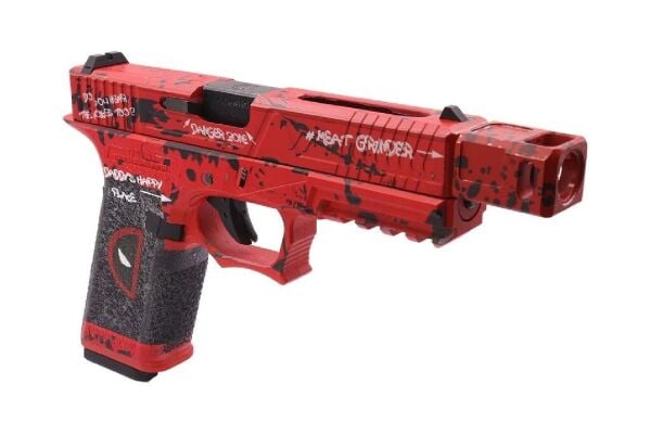 Cybergun AW Glock17 DEADPOOL VX7302 GBB Airsoft Tabanca - KIRMIZI