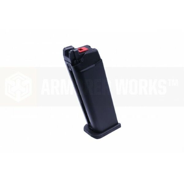 Cybergun AW Glock17 DEADPOOL VX7302 GBB Airsoft Tabanca - KIRMIZI