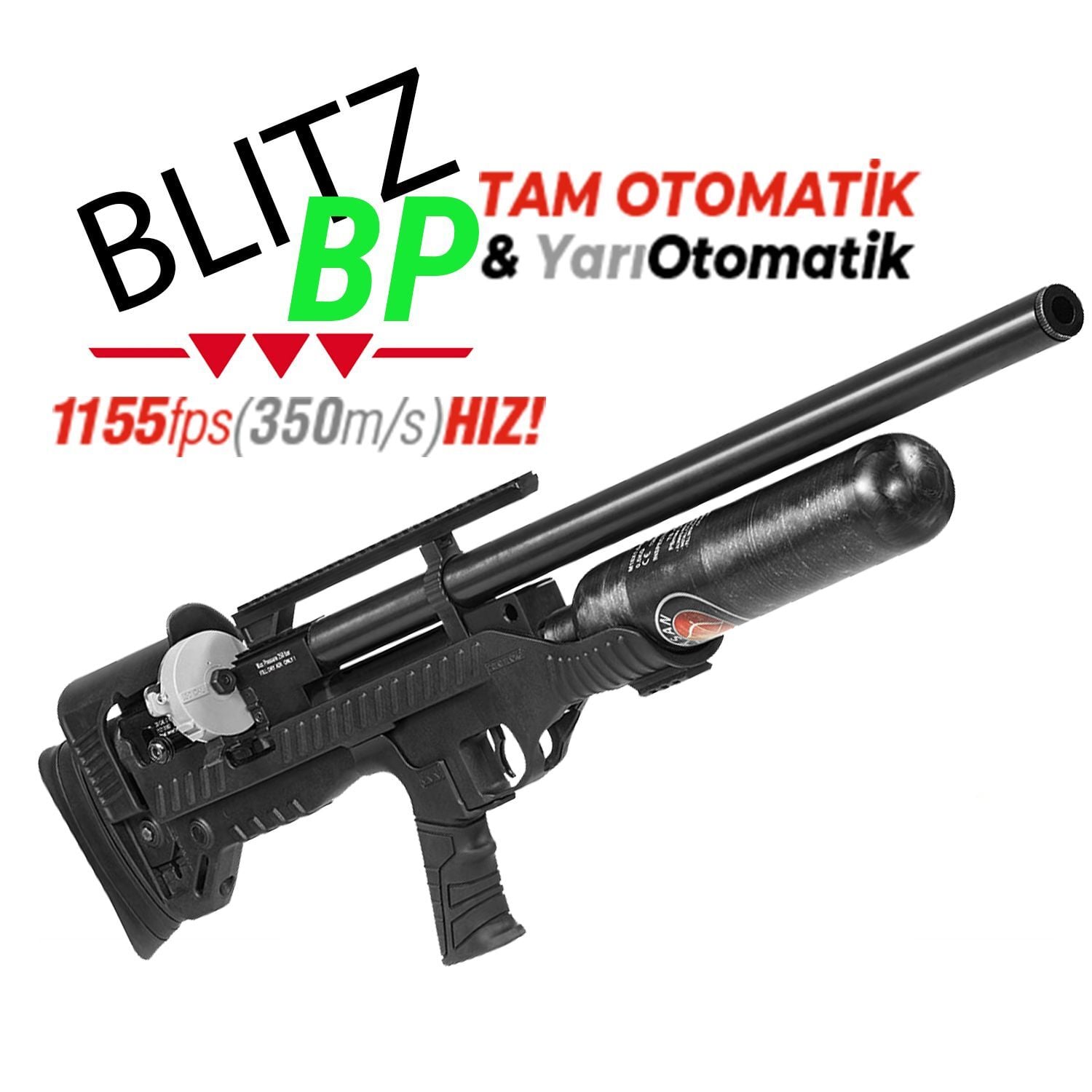 HATSAN BLITZ BP 5.5mm Otomatik PCP Havalı Tüfek