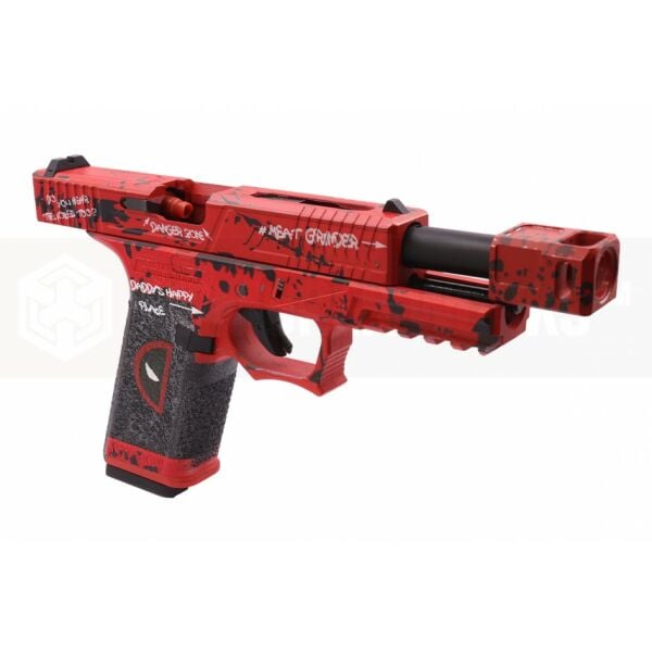 AW-VX7302 GLOCK17 DEADPOOL GBB Airsoft Tabanca - KIRMIZI