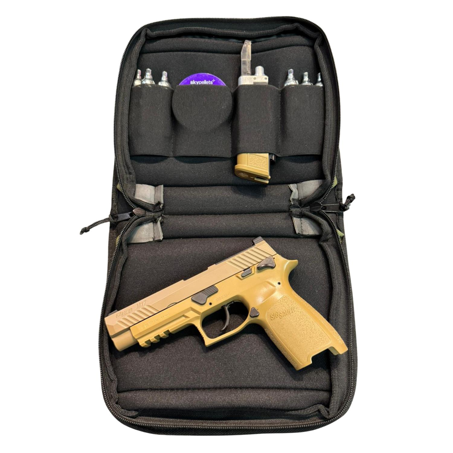 ISG TACTICAL ÇİFTLİ 4 CEPLİ TABANCA ÇANTASI - SİYAH