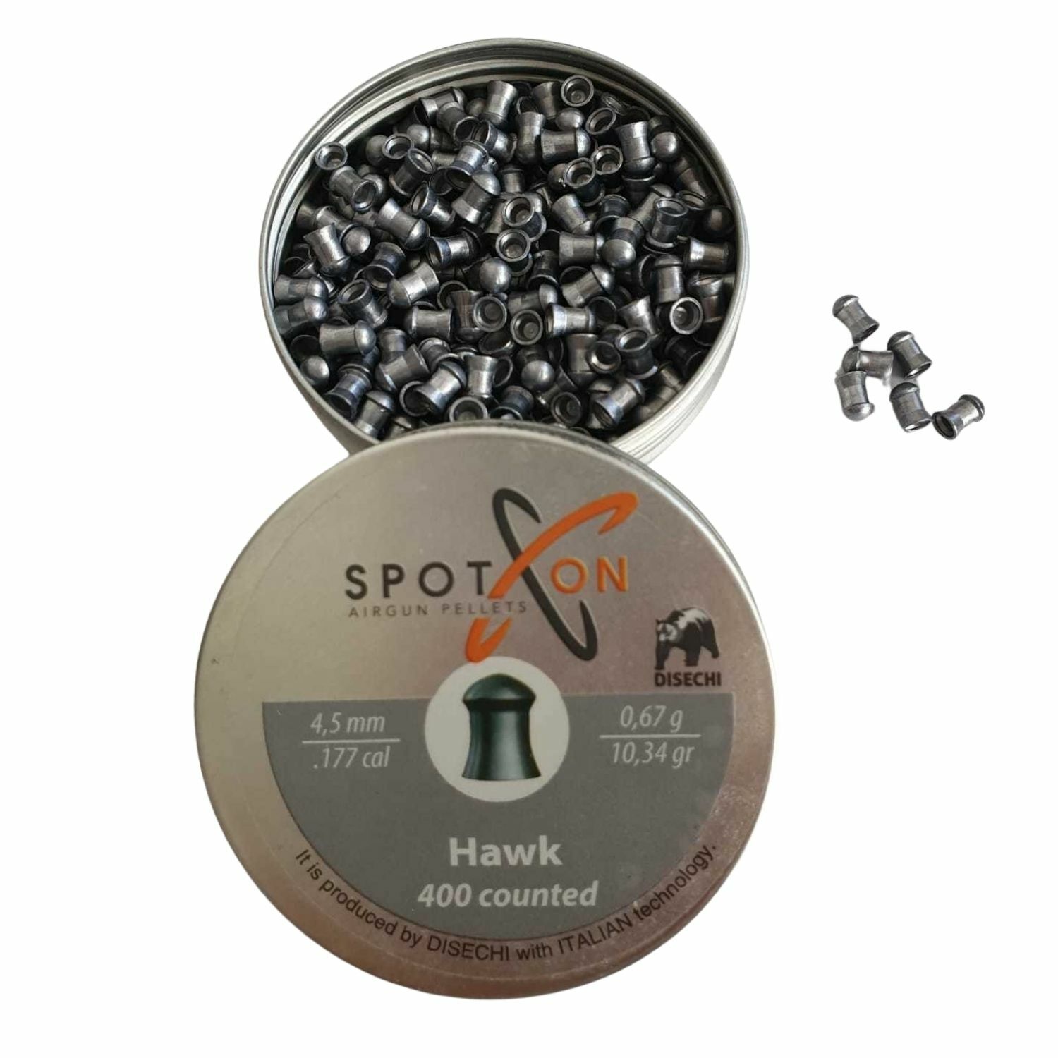 SPOTON HAWK 0,67GR/10,34GRAİN 4,5MM / .177 HAVALI TÜFEK SAÇMASI