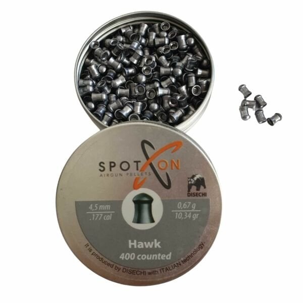 SPOTON HAWK 0,67GR/10,34GRAİN 4,5MM / .177 HAVALI TÜFEK SAÇMASI