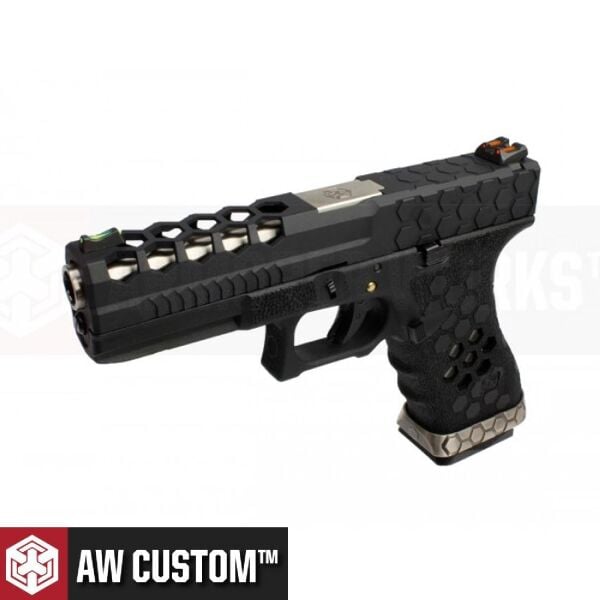 Cybergun AW Glock17 HexCut VX0101 SIYAH GBB Airsoft Tabanca