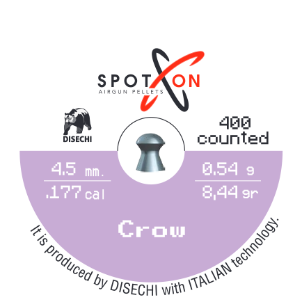 SPOTON CROW 0,54 GR/8,44 GRAİN 4,5 MM/.177 HAVALI TÜFEK SAÇMASI