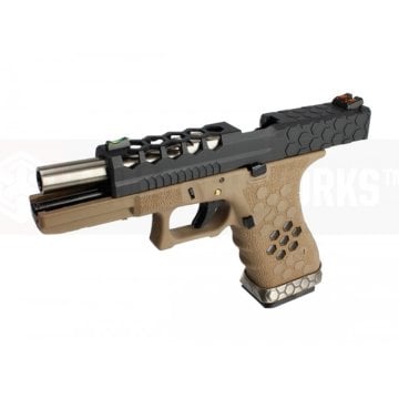 AW VX0111 GLOCK17 G17 HexCut GBB Airsoft Tabanca - Tan - Siyah