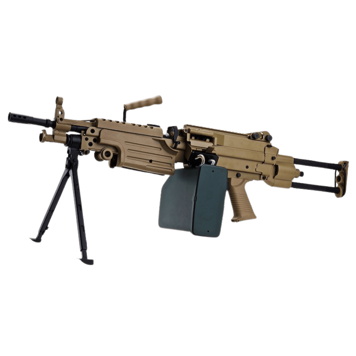 A&K M249-PARA Full Metal AEG Airsoft Tüfek - Tan (AK-M249-PARA-TAN-MTL)