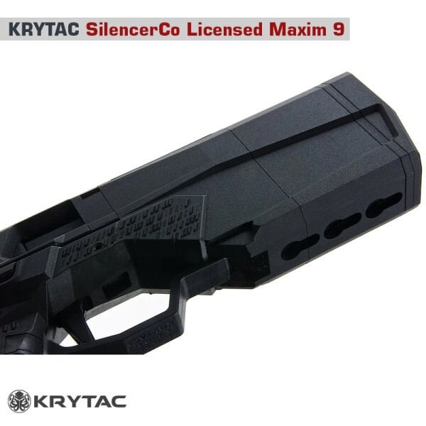 KRYTAC SilencerCo Maxim9 CO2 POWER Airsoft Tabanca SIYAH