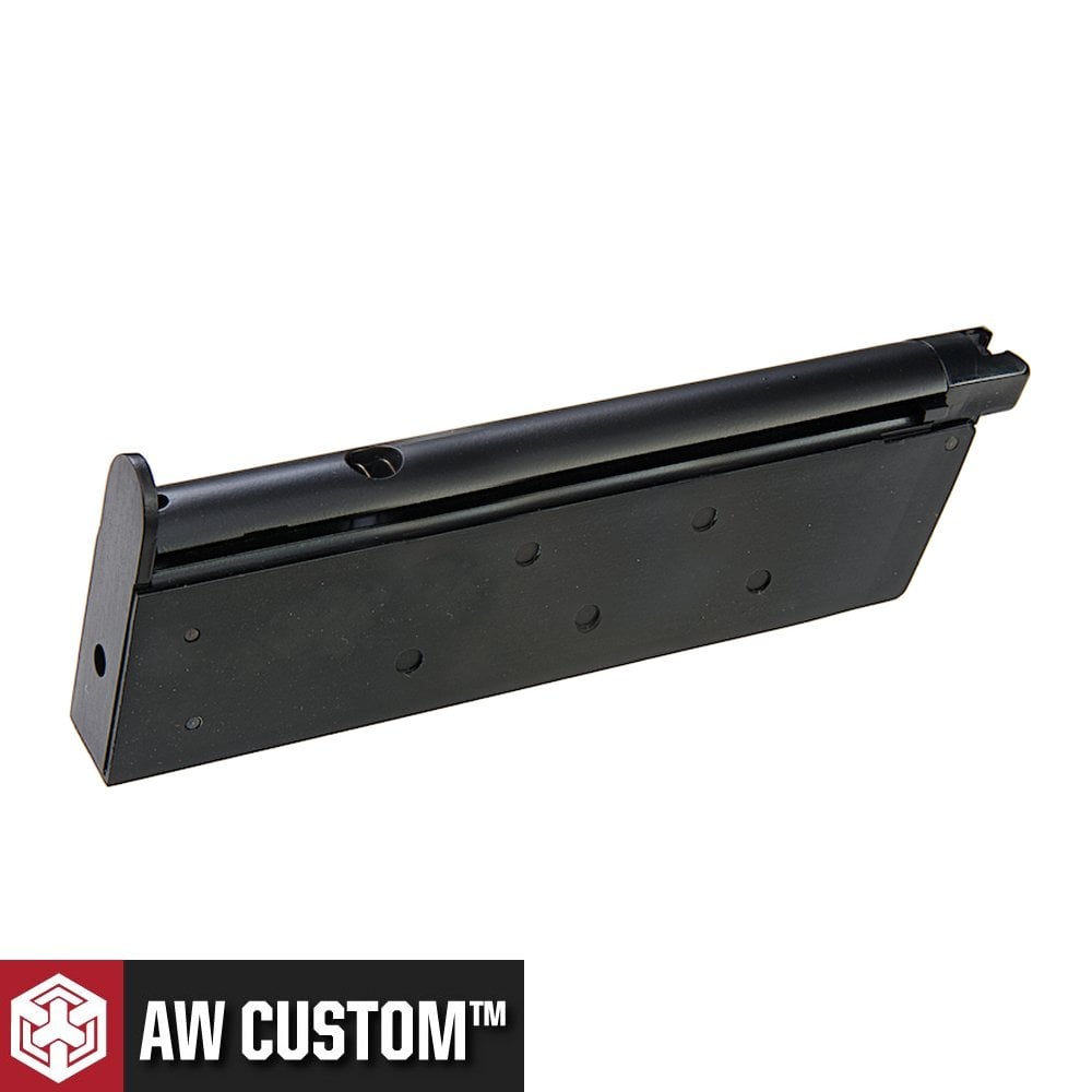 AW Custom 1911 Single Stack 15 BB Co2 Airsoft Şarjör Siyah