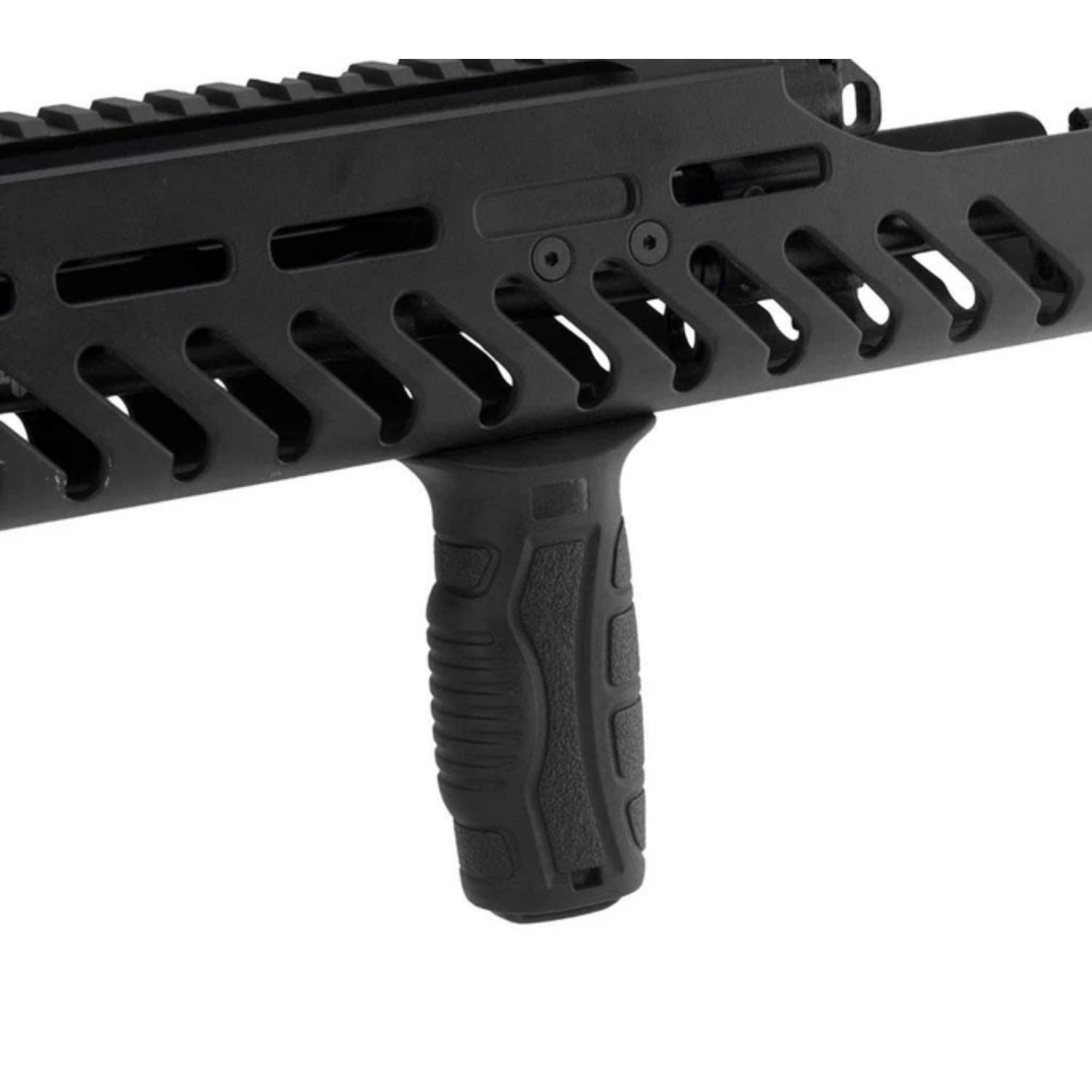 DLG-164 AK104 M4/M16 Dikey Sert Polimer Kaymaz M-LOK Tutamak Grip - SİYAH