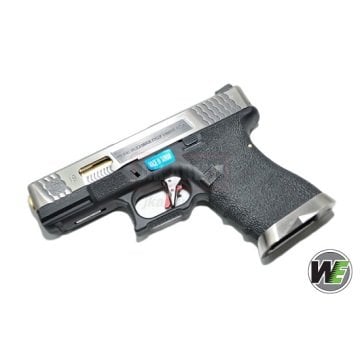 WE GLOCK G19 T3 FORCE GBB BLACK (Silver Slide + Gold Barrel)