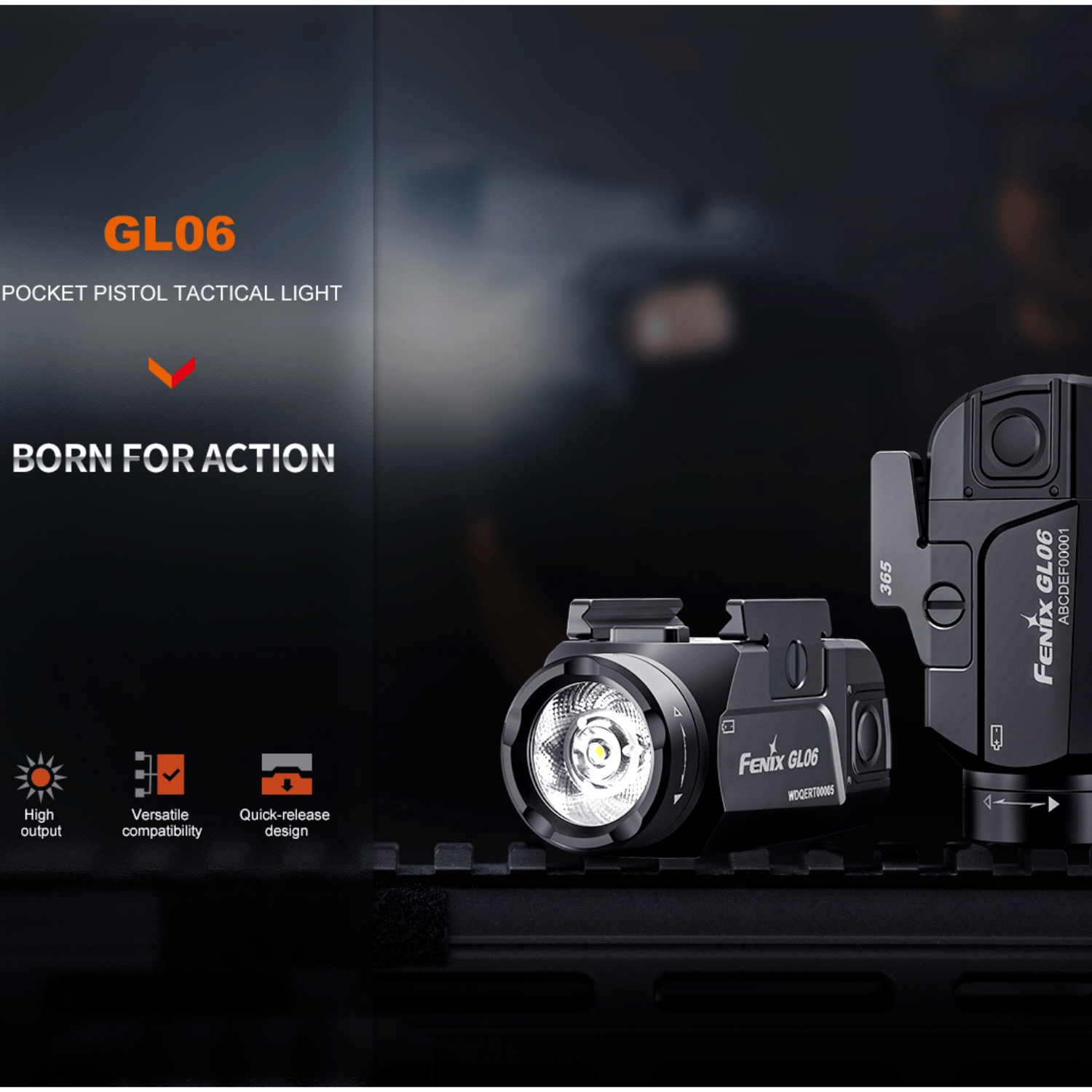 Fenix GL06-365 600 Lümen Silah Feneri SIG P365 Uyumlu