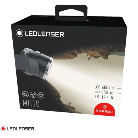 LEDLENSER MH10 KAFA FENER + FLEX3 POWERBANK KOMBO SET 502478