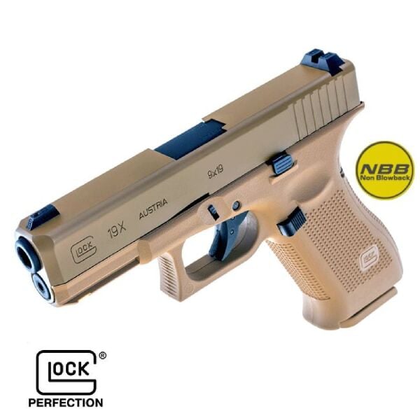 Glock 19X 4,5 MM Desert Havalı Tabanca NonBlowback