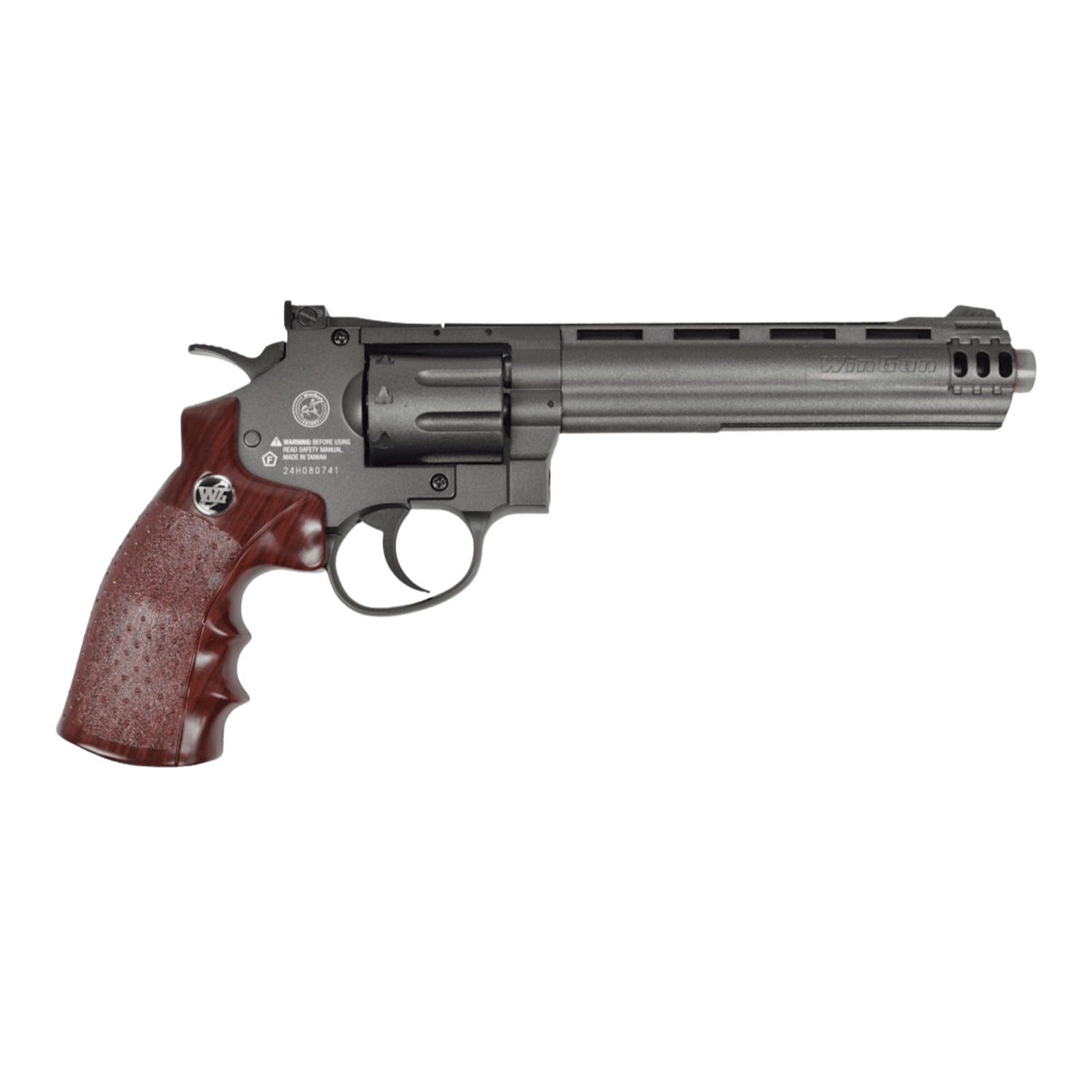 WINGUN CO2 AIRSOFT REVOLVER 6'' SPORT Toplu Tabanca Siyah (C704-Sport)