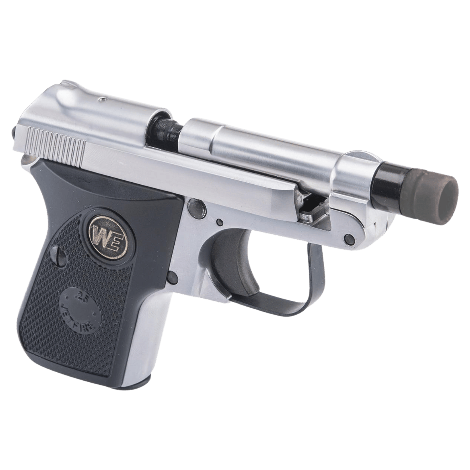 WE-Tech Ultra Compact BERETTA 950 Pocket SILVER Parlak Gümüş Gas Blowback Airsoft Jartiyer Tabancası