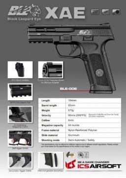 ICS XAE Airsoft GBB Tabanca TAN