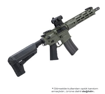 KRYTAC TRIDENT MKII CRB M-LOK AEG AIRSOFT TÜFEK - Camo Yeşil