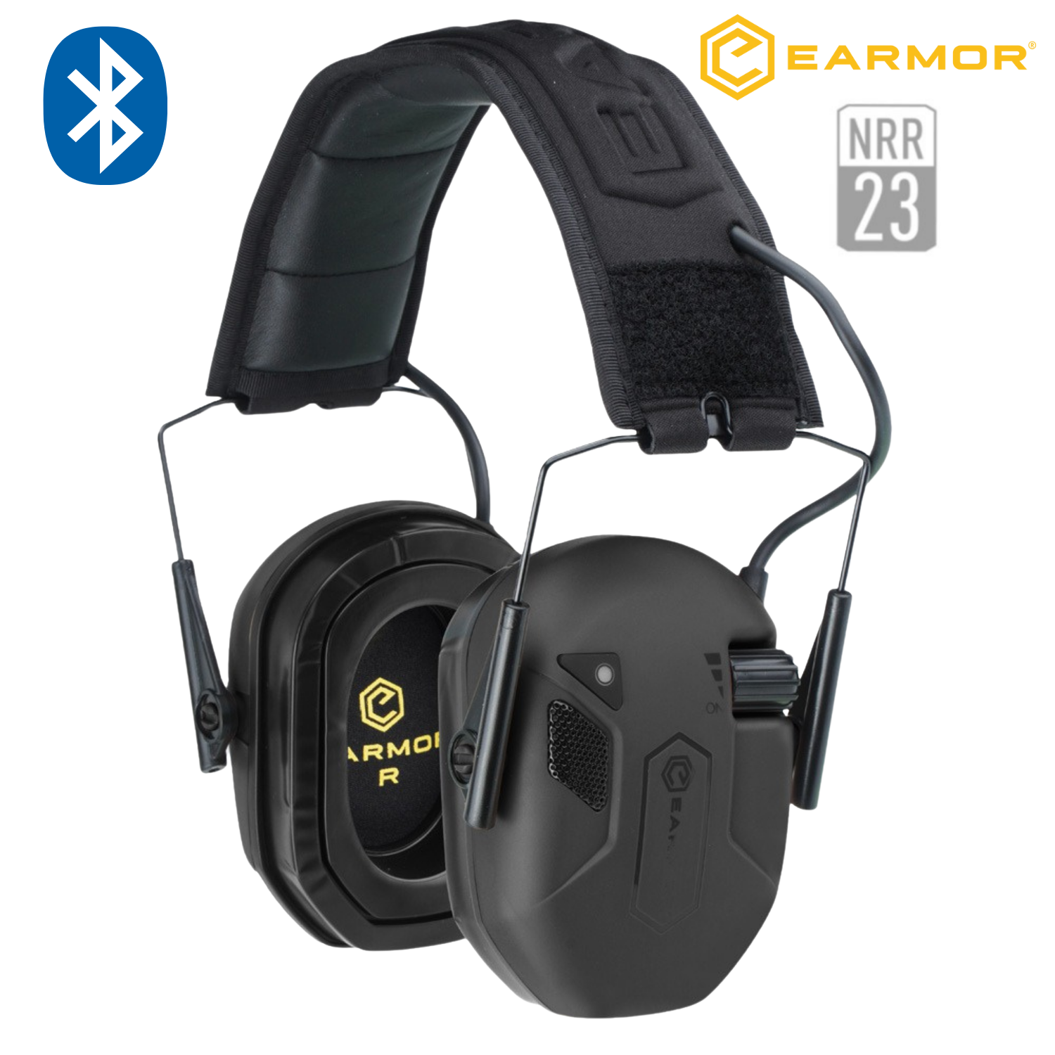 EARMOR M300T Bluetooth Elektronik Atış Kulaklığı Kulak Koruma (Black) Siyah M300T-BK