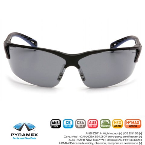 PYRAMEX VENTURE-3 GRI ANTI-FOG BALISTIK GÖZLÜK ESB5720DT