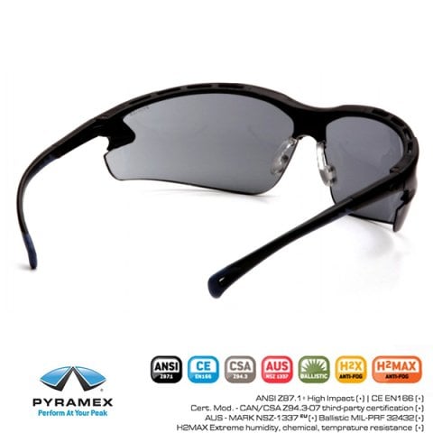PYRAMEX VENTURE-3 GRI ANTI-FOG BALISTIK GÖZLÜK ESB5720DT