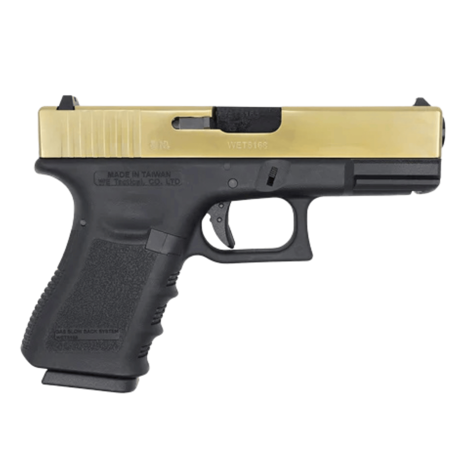 WE Glock G19 GOLD GBB Airsoft Tabanca (Airsoft Altın Glock)