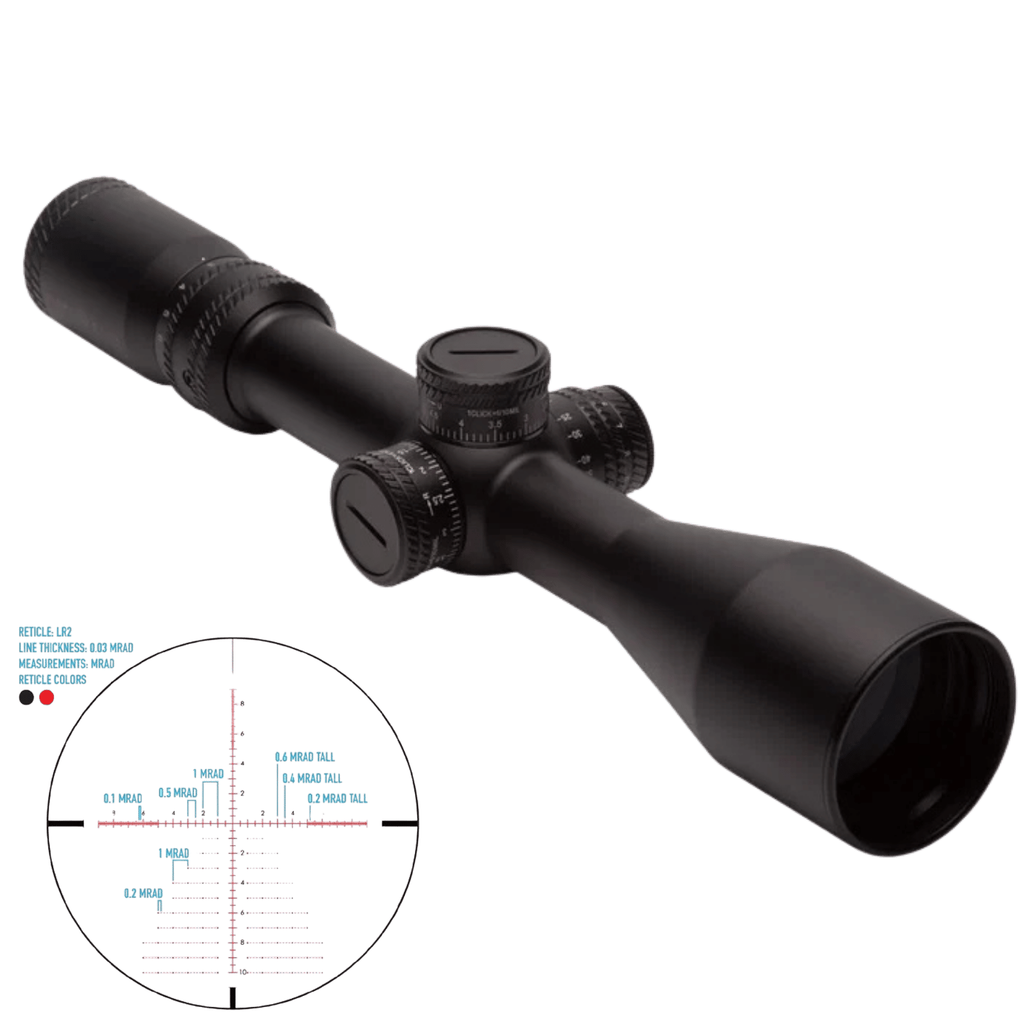Sightmark Citadel 3-18x50 LR2 FFP Tüfek Dürbünü SM13039LR2