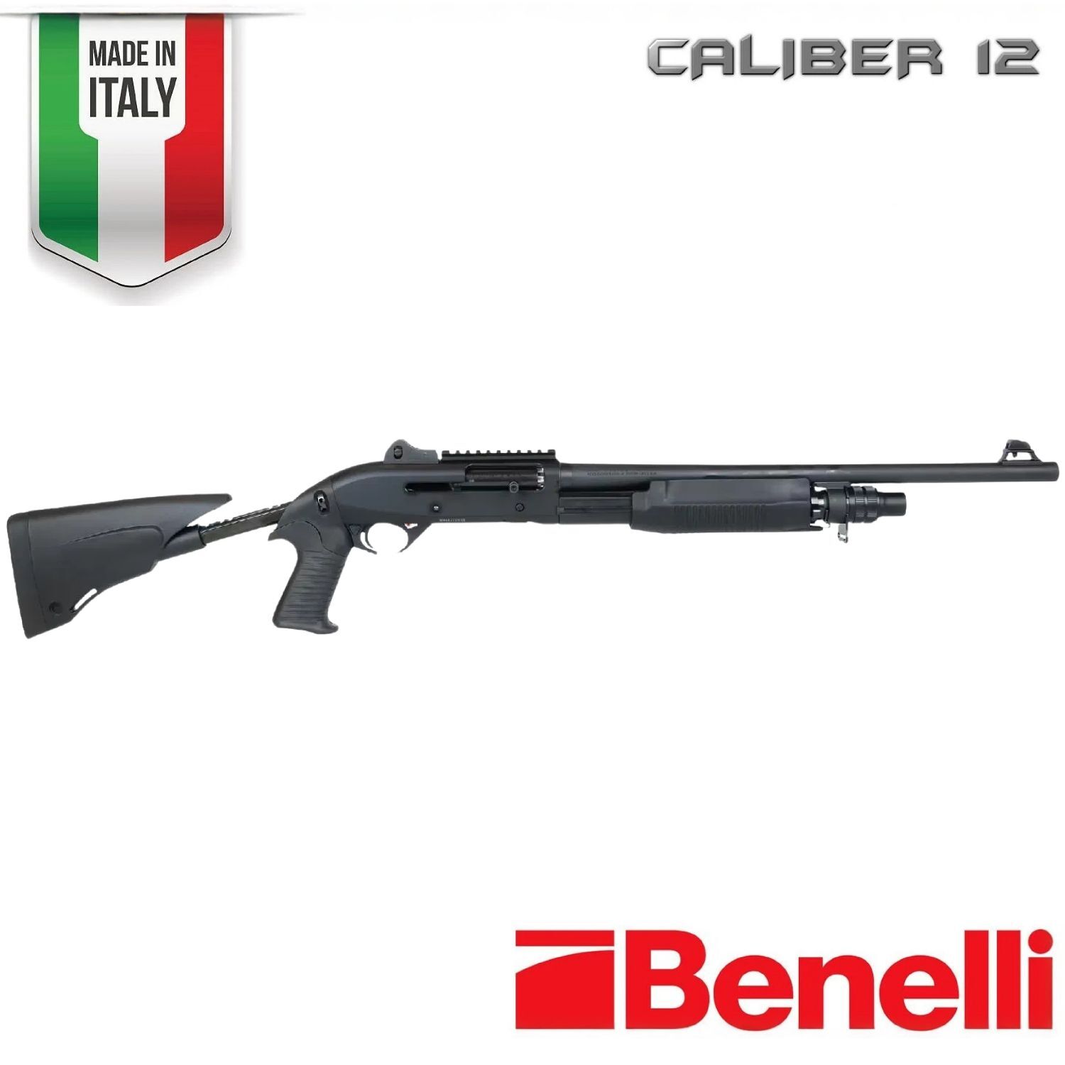 Benelli M3 Tactical Teleskopic 50 cm Pompalı / Yarı Otomatik Av Tüfeği - 12 Cal