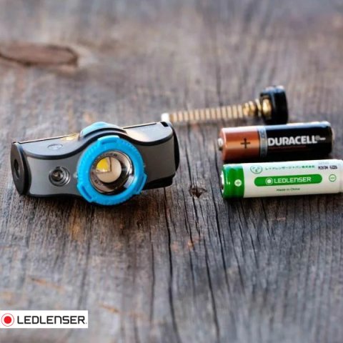 LEDLENSER MH5 502147 BLACK-GREY ŞARJLI KAFA FENERİ