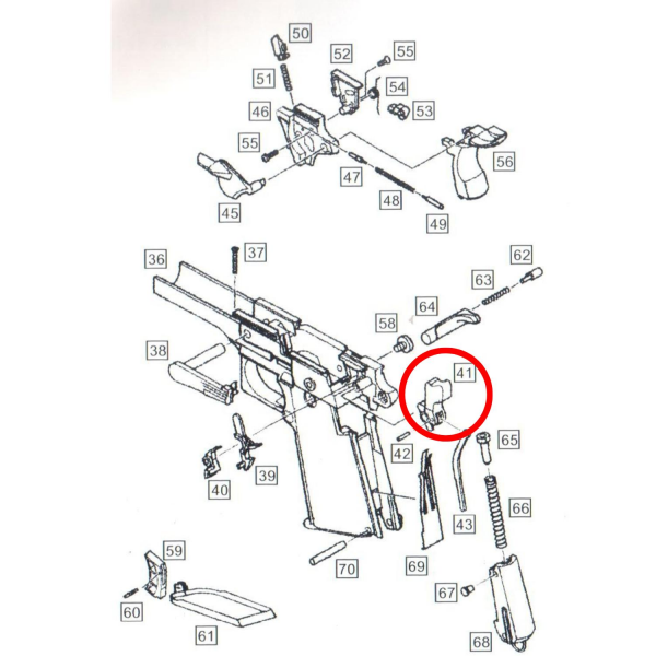 WE Colt 1911 Parts #41 - Hammer Striker