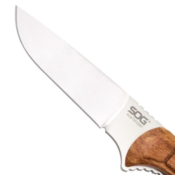 S. SOG HT022L Huntspoint Ahşap Saplı Avcı Bıçağı