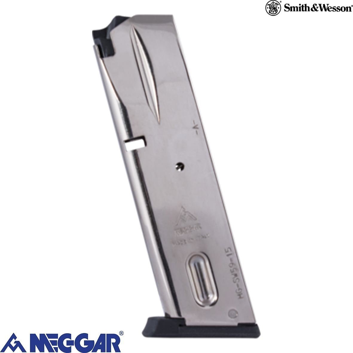 MEC-GAR S&W 5906 15 Kapasiteli NIKEL Tabanca Şarjörü