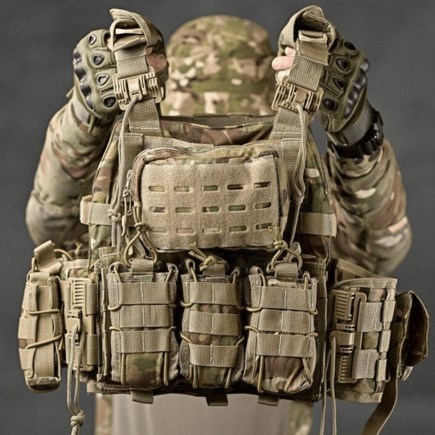 Single Sword Askeri Multicam Pratik Hücum Yeleği
