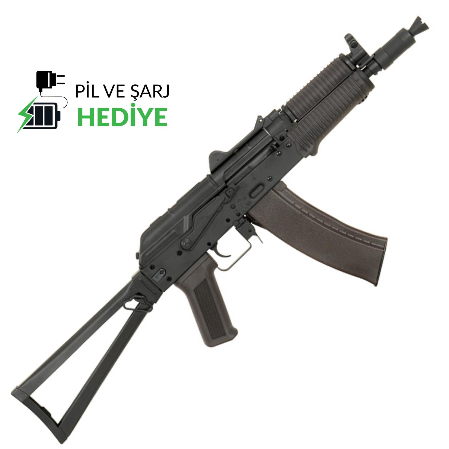 CYMA AKS-74U Stamped Metal Airsoft Tüfek Seti - CM045
