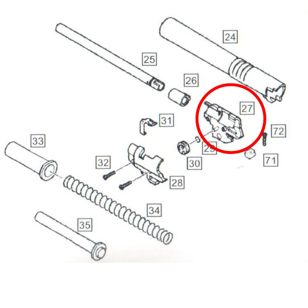We 1911 Hop Up Parts No #27