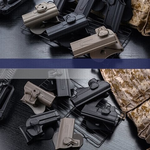 AMMOMAX Airsoft GLOCK Replikalar için SOL Taktik Kılıf - SIYAH