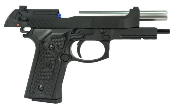 KJW  BERETTA M9 IAFM Full Metal GBB Airsoft Tabanca Parlak Namlu