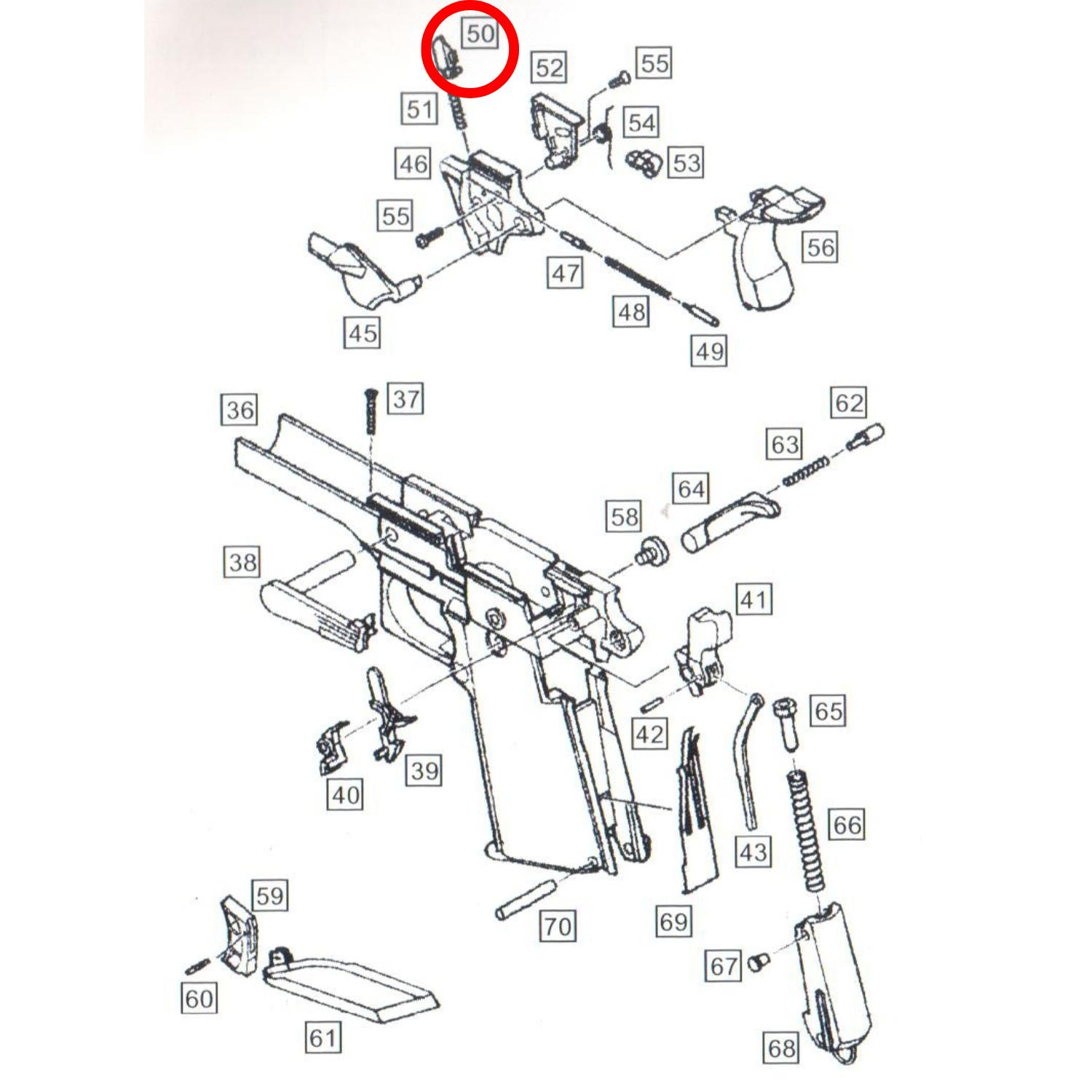 We 1911 Yedek Parça Parts No #50