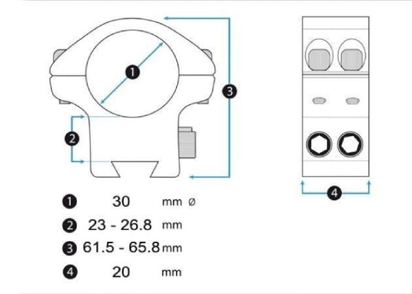 FX NO LİMİT DOVETAİL 34 MM 11MM MONTAJ HALKASI