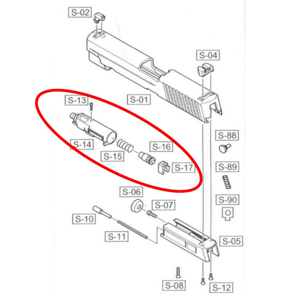 We F226 Nozzle Set Part No #13 #14 #15 #16 #17