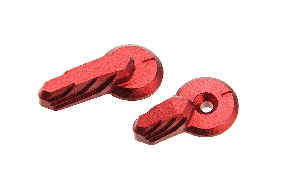 KRYTAC KIRMIZI EMNIYET MANDALI Ambi Selector Switch Assembly CNC / Anodized Red