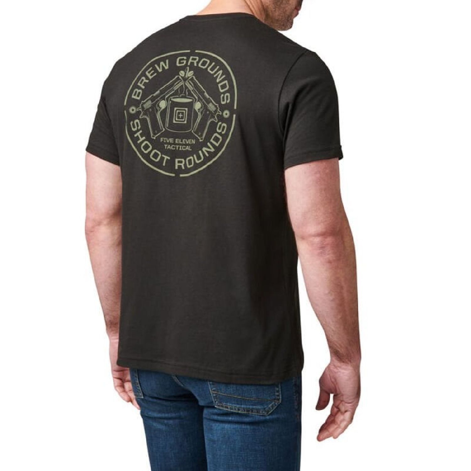5.11 BREW GROUND SS TEE KISA KOL SIYAH T-SHIRT L