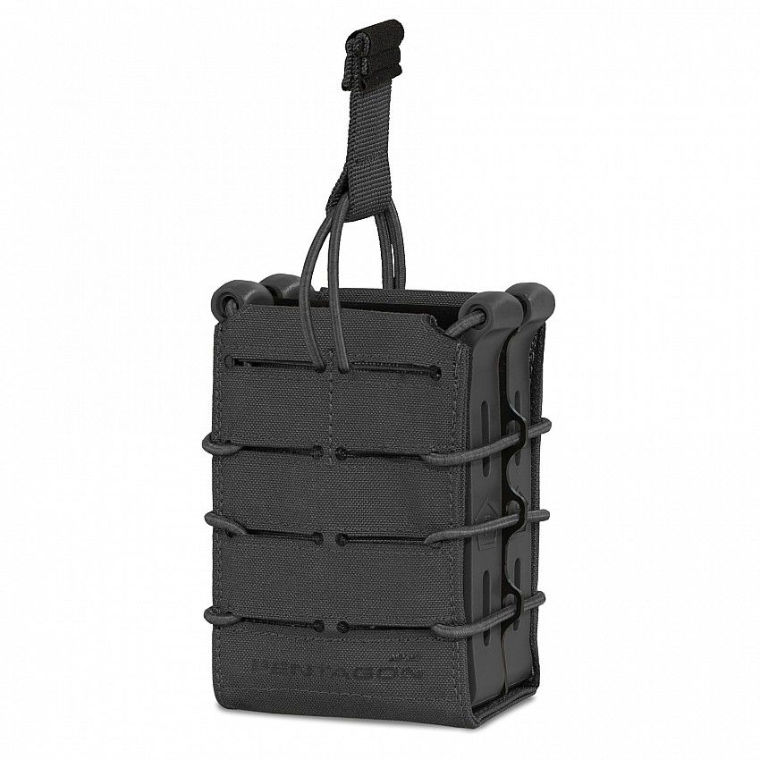 Pentagon İkili Tüfek Şarjör Pouch, SİYAH