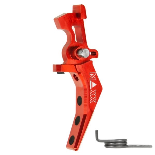 MAXX CNC Aluminum Advanced Speed Trigger (Style B) (Red) KIRMIZI AIRSOFT TETIK