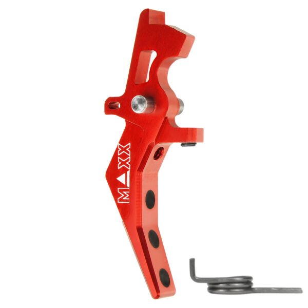 MAXX CNC Aluminum Advanced Speed Trigger (Style B) (Red) KIRMIZI AIRSOFT TETIK