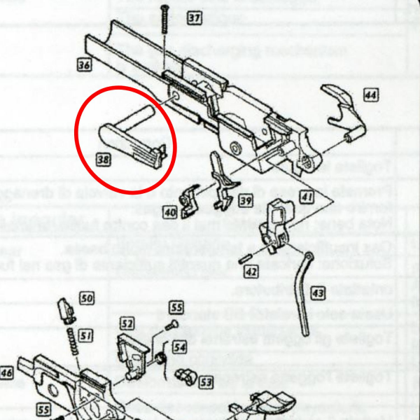 We Hi-Capa 5.1 Kızak Kilidi Parts No #38